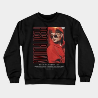 peso pluma red mexican rap Crewneck Sweatshirt